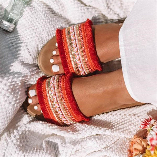 Sandales plates pour femmes