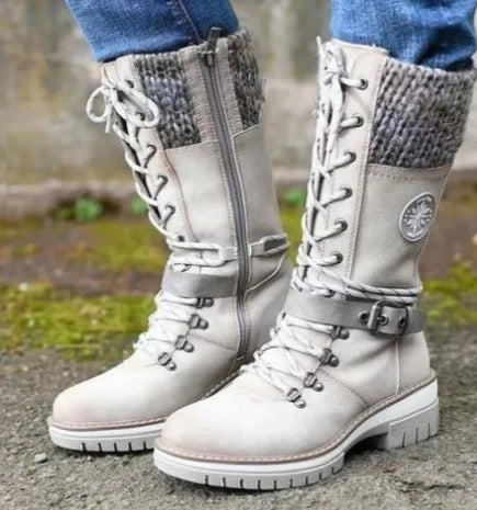 Les Bottes Hautes "Nordic" - Revers Tricoté