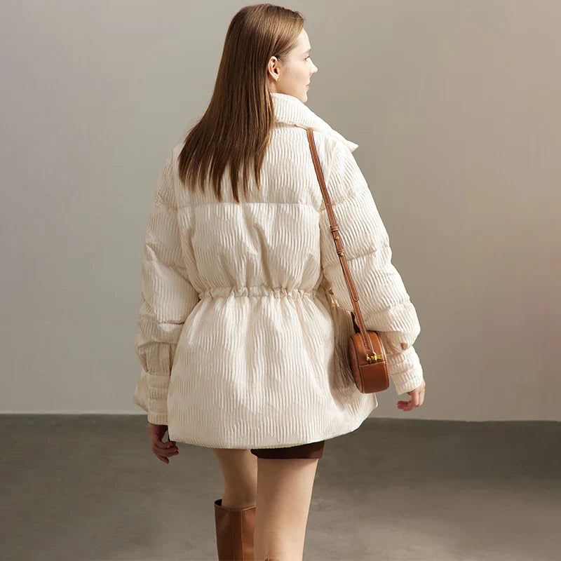 La Doudoune Signature "Anaïs" - Duvet de Canard & Col Montant