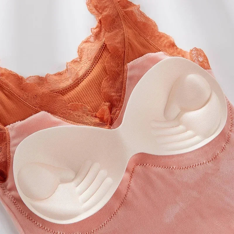 Le Top Thermique "Eva" - Dentelle & Chaleur