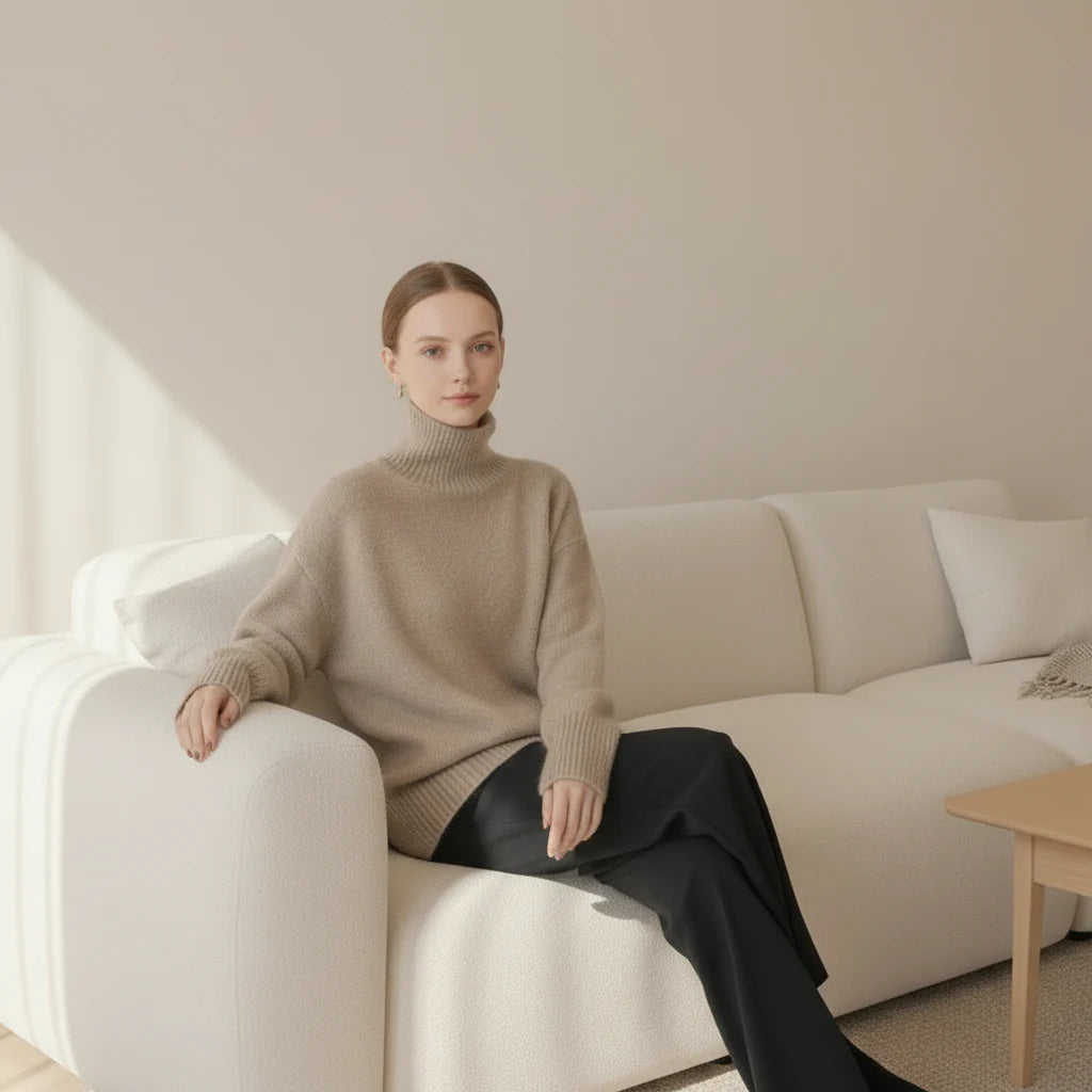 Le Pull Oversize "Romy" - Maille Côtelée