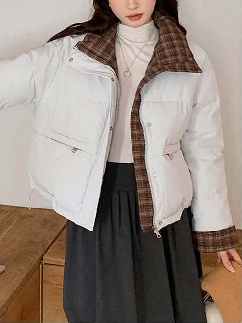 La Doudoune "London" - Col Tartan