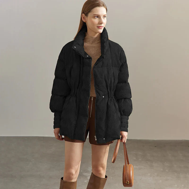 La Doudoune Signature "Anaïs" - Duvet de Canard & Col Montant