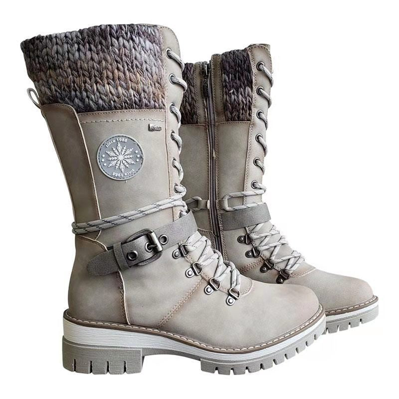 Les Bottes Hautes "Nordic" - Revers Tricoté