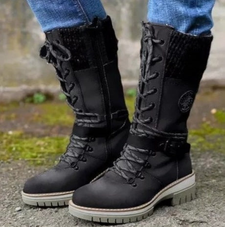 Les Bottes Hautes "Nordic" - Revers Tricoté